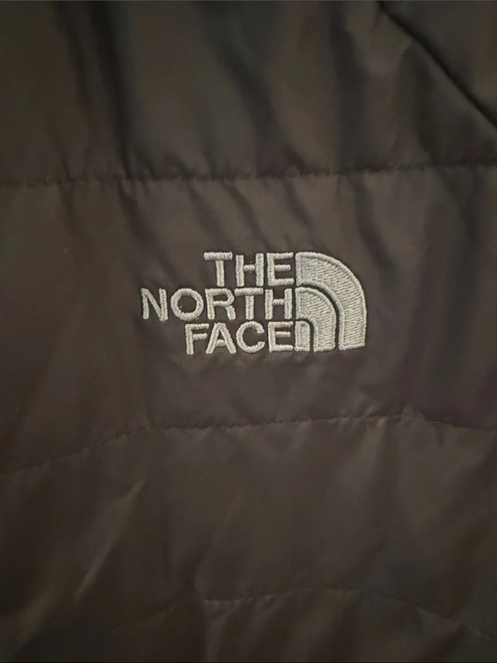 The North Face Men's Quilted Reversible Vest - Black/ Light Charcoal Gray